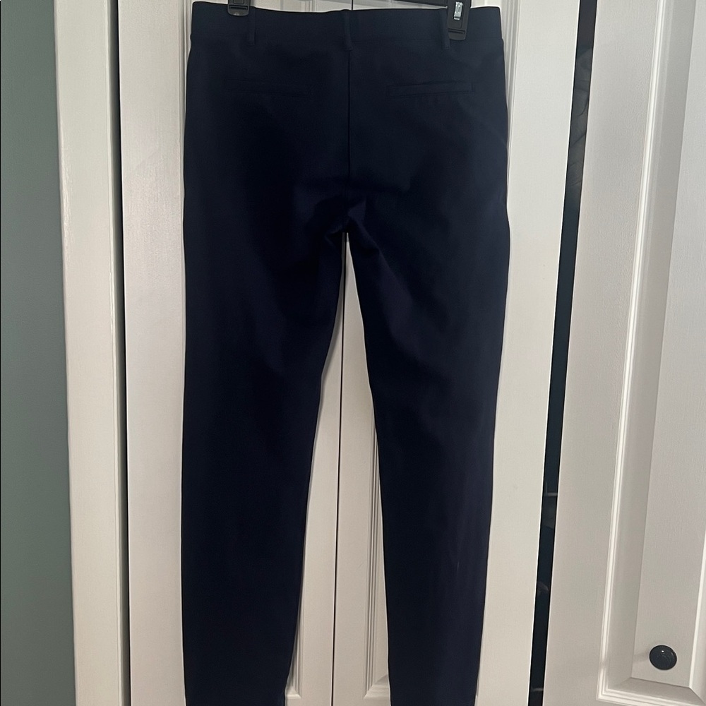 Betabrand Classic Dress Pant Yoga Pant | Straight (Navy) - Picture 5 of 9
